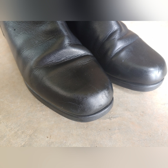 Santana Canada Black Leather Waterproof Knee Riding Boots - Picture 8 of 14